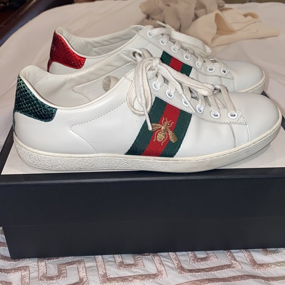 Gucci Ace Bee Sneakers (7.5 size) - Picture 1 of 6